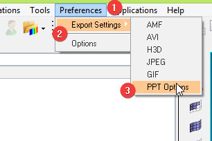 HyperView'den PowerPoint'e aktarma seçenekleri