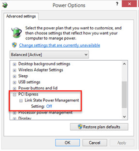 HyperWorks için PCI güç ayarları