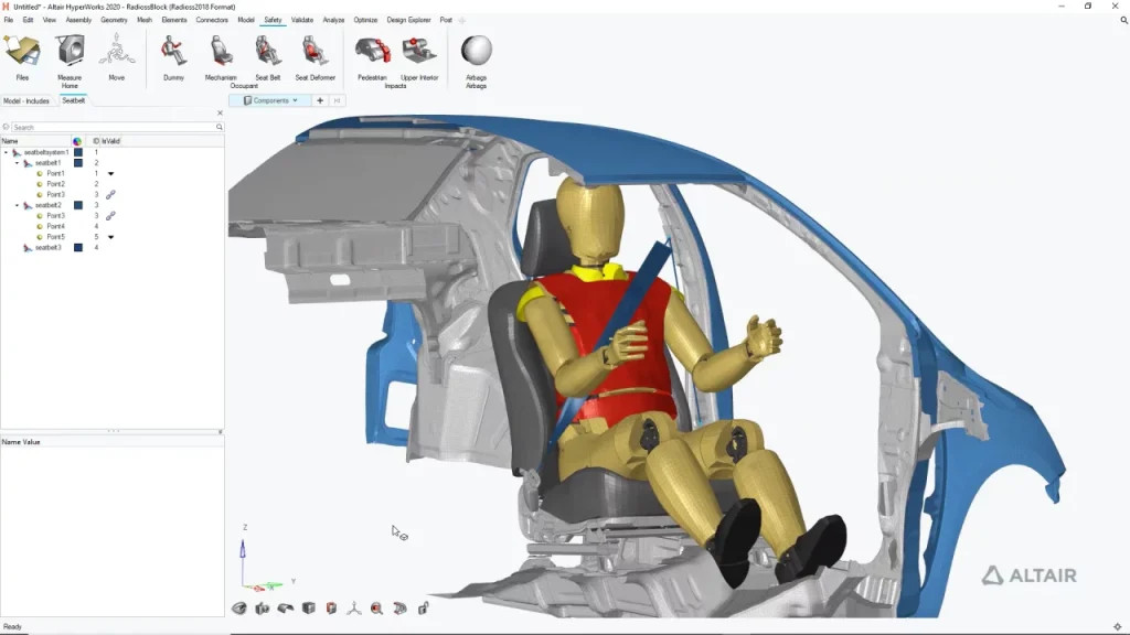 Farklı bir çözücü için modeli dönüştürmek - Altair HyperMesh - Blog
